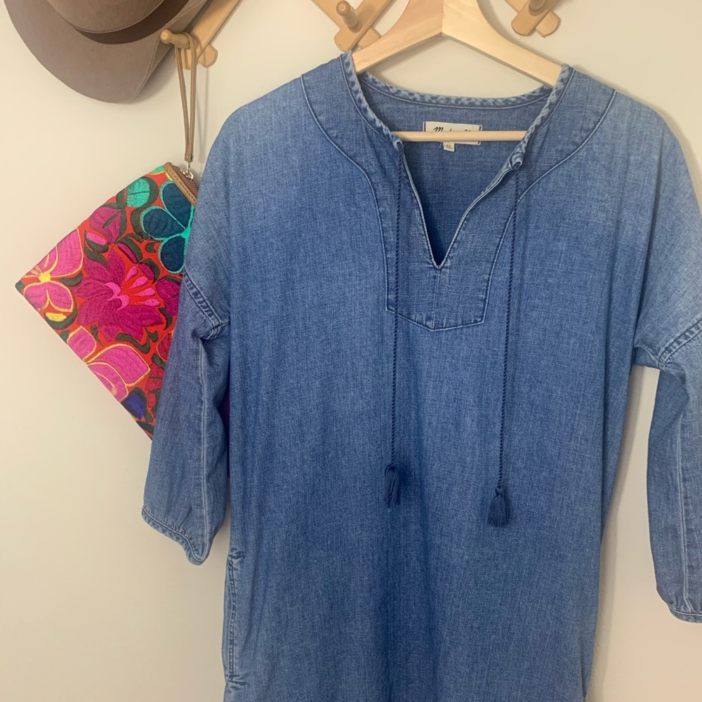 Madewell Denim Artiste Tunic Dress - Picture 6 of 8